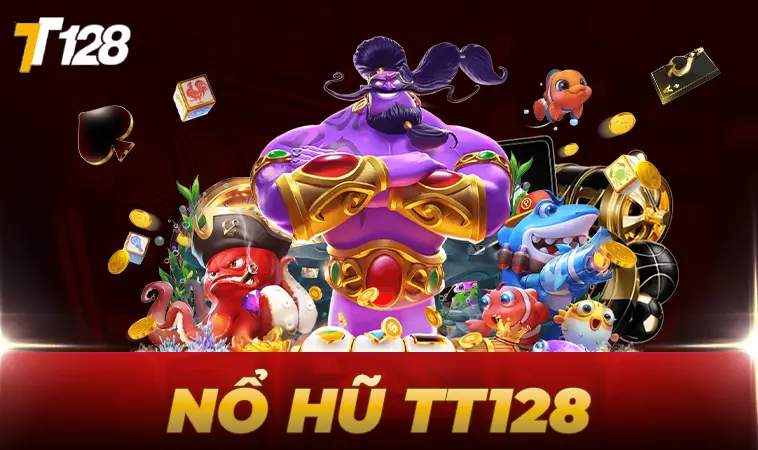 Sảnh nổ hũ TT128 thiết kế đồ họa đẹp, ấn tượng