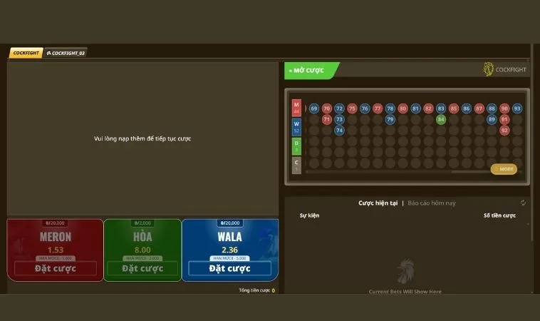 Tuyệt Chiêu Đặt Cược Chơi Đá Gà Sabong Tại TT128 Hiệu Quả Cao 2 Giao diện cá cược Đá Gà Sabong Tại TT128